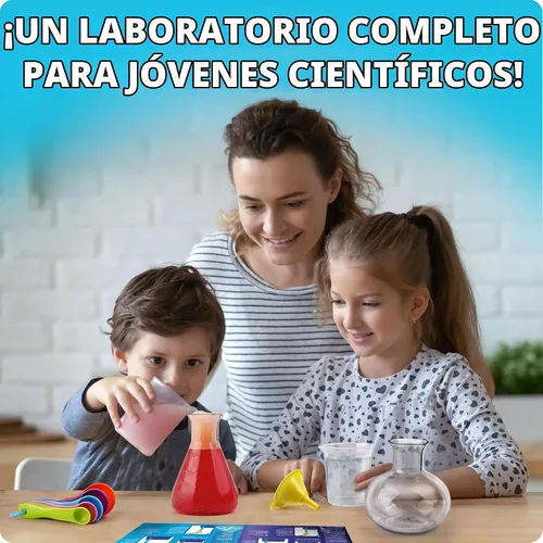 Vista 2 de National Geographic Junior Chemistry Set - Kit completo de laboratorio de aprendizaje temprano con 50 experimentos científicos para niños y más