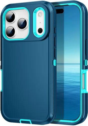 Vista 13 de Funda para iPhone 11, a prueba de golpes, caídas y polvo, protección de cuerpo completo de 3 capas, cubierta dura de alto impacto de alta Negro