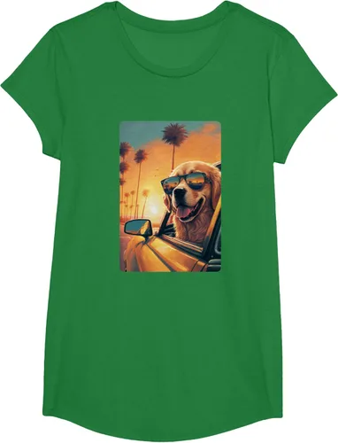 Vista 53 de Golden Retriever - Camiseta divertida de Golden Retriever con lentes, Negro