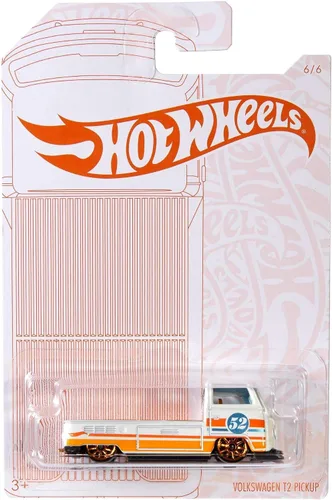 Vista 4 de Hot Wheels 2020 Pearl and Chrome 6/6 - Volkswagen T2 Pickup (blanco)