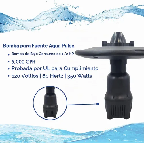 Vista 3 de Fuente de aireación flotante de 1/2 HP con luces que cambian