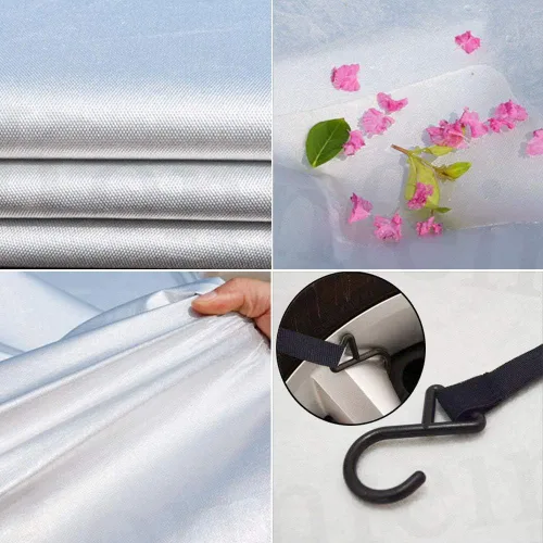 Vista 7 de Funda para Media Carrocería de Automóvil con Algodón Cubiertas para Carrocería de Auto para Todo Tipo de Clima Exterior Interior para Todas
