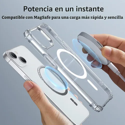 Vista 5 de ESR Funda para iPhone 14/13, compatible con MagSafe, protección de grado militar, esquinas que absorben los golpes, resistente a los arañazos, parte