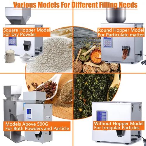 Vista 2 de Máquina de llenado de polvo, máquina de llenado de partículas, dispensador automático de partículas de polvo para purpurina de harina