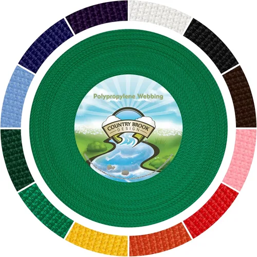 Vista 7 de Country Brook Design - Correa de polipropileno (Polypro) de 1/2 pulgada Negro