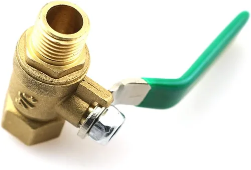 Vista 5 de Válvula de bola de 1/4 pulgadas BLLNDX 1/4 pulgadas NPT compresor de aire Válvula de latón Mini hembra macho en línea interruptor de apagado de bola