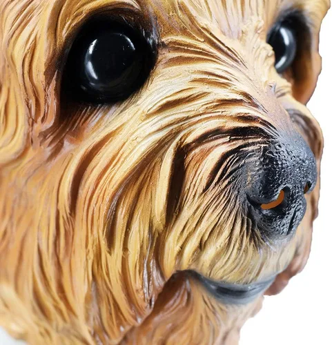 Vista 4 de Yorkshire Terrier - Máscara de látex para perro, disfraz de Halloween, multicolor, Multicolorido