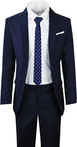 Vista 4 de Black n Bianco Signature - Traje completo para niño, ajustado