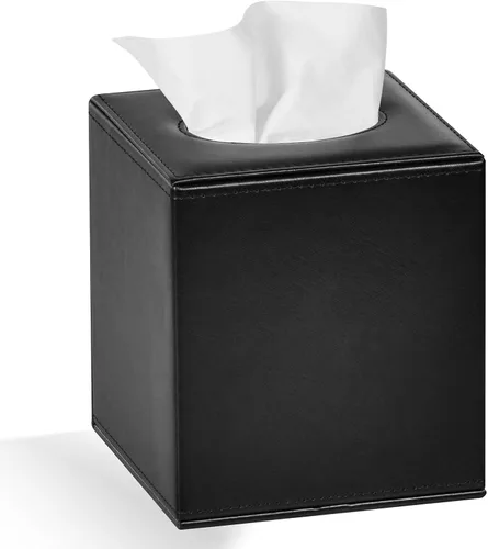 Vista 10 de COLYLAN Funda de Caja de Paños Cuadrada Soporte de Caja de Paños para Baño (Beige)