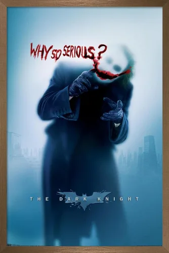 Vista 12 de Trends International DC Comics - Póster de pared de The Dark Knight - The Joker - Why So Serious, 14.725 x 22.375 pulgadas, versión enmarcada