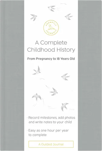 Vista 11 de Promptly Journals, Una historia completa de la infancia: desde el embarazo hasta los 18 años (Aloe Green, Leatherette) Libro para bebés y diario