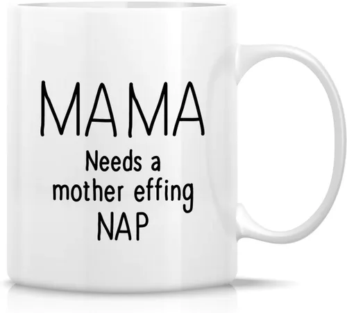 Vista 51 de Retreez - Taza divertida con texto en inglés "Mum Well Done I'm Awesome", 325 ml, tazas de café de cerámica, mensaje divertido, sarcástico