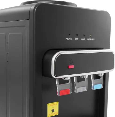 Vista 4 de Dispensador de enfriador de agua de carga inferior, dispensador de agua para botella de 5 galones, 3 ajustes de temperatura, dispensador de agua