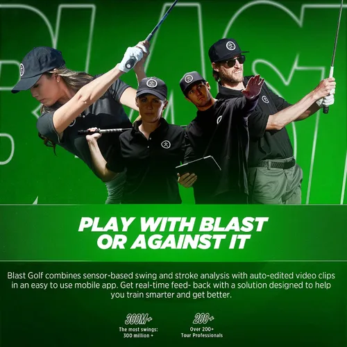 Vista 5 de Blast analizador de golpes de golf, diseñado por profesionales de golf