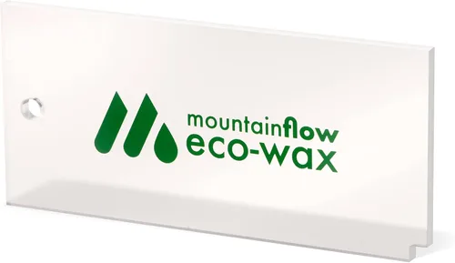 Vista 4 de mountainFLOW eco-Wax - Kit de cera circular verde Cera ecológica para esquí + snowboard (todo tipo de temperatura) Hierro de cera Raspador