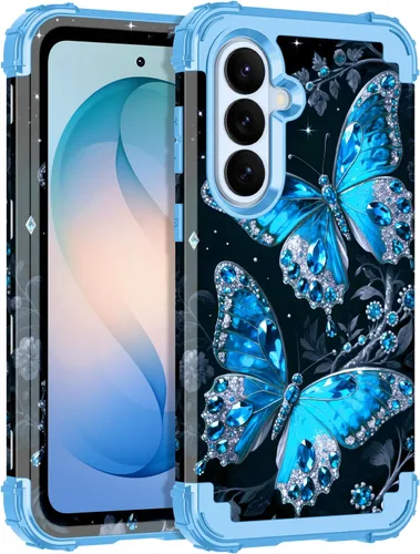 Vista 14 de LONTECT Funda para Galaxy S26 5G a prueba de golpes, 3 en 1, resistente y resistente, policarbonato duro+híbrida suave resistente de alto impacto