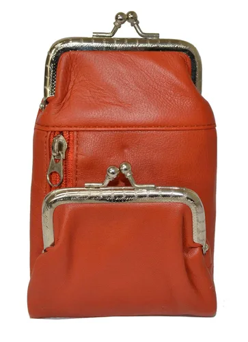 Vista 11 de Funda de cuero genuino para cigarrillos y mechero con cierre de torsión de Leatherboss (Beige)