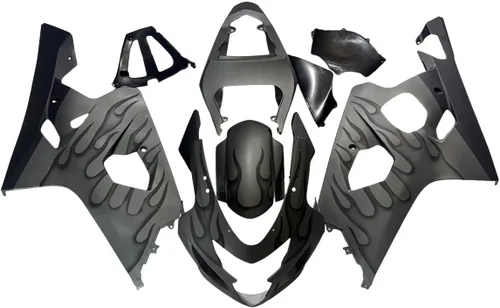 Vista 23 de Kit de carenado para Suzuki GSXR600 GSXR750 K4 2004 2005, carenados de inyección de plástico ABS, kit de carrocería BodyKit-Negro Strong & Durable