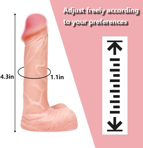 Vista 2 de Consolador pequeño realista de 4 pulgadas, tapón anal para principiantes, consolador anal suave con eje curvo y bolas, juguete sexual anal