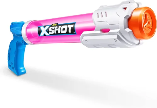 Vista 3 de XSHOT Water Warfare - Remojador de tubo pequeño (paquete de 4) por ZURU Super Soaking Pump Action, paquete de fiesta en la piscina, llena hasta 12.8