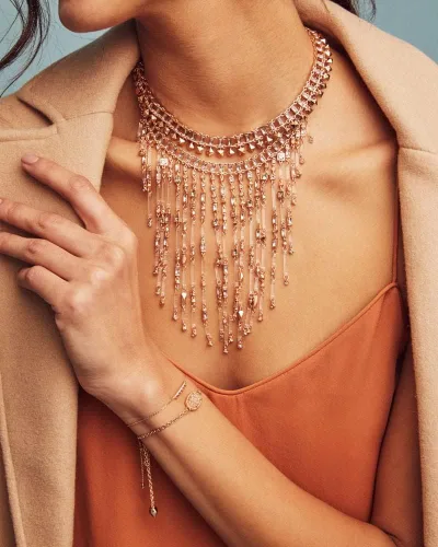Vista 2 de Kendra Scott Elaina - Pulsera de cadena ajustable para mujer, joyería de moda, chapada en oro