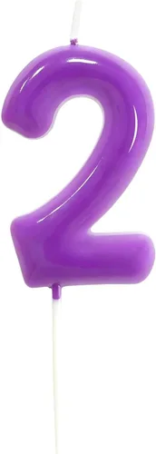 Vista 44 de Velas número 2 arcoíris con número 3D de feliz cumpleaños para decoración de fiesta de pastel de cumpleaños, suministros de celebración