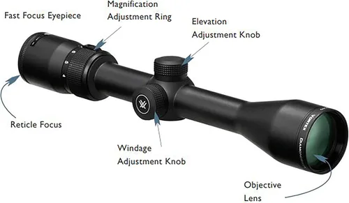 Vista 5 de Vortex Optics Diamondback Segundo Plano Focal, miras telescópicas de tubo de 1 pulgada - múltiples opciones de retícula, a prueba de golpes