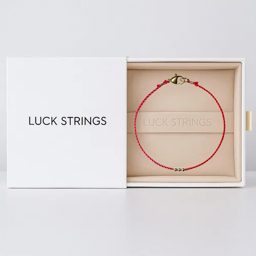 Vista 8 de Pulsera de oro macizo de 14 quilates con bola roja Delgada Joyería unisex de protección de la Cabalá con cierre Acentos de oro amarillo Talismán
