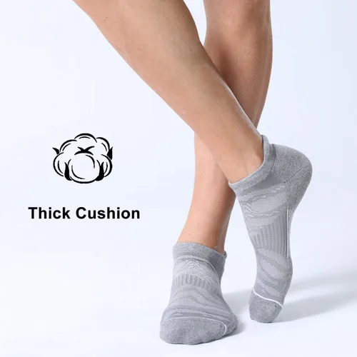 Vista 6 de FITRELL Men's 6 Pack Ankle Running Socks Low Cut Cushioned Athletic Sports Socks 7-99-1212-15
