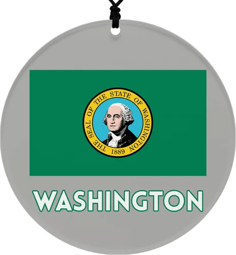 Vista 40 de Missouri Christmas Ornament - Festive Design Featuring State Flag - 2026 Hanging Acrylic Disc Decoration for Tree - Unique and Home Decor