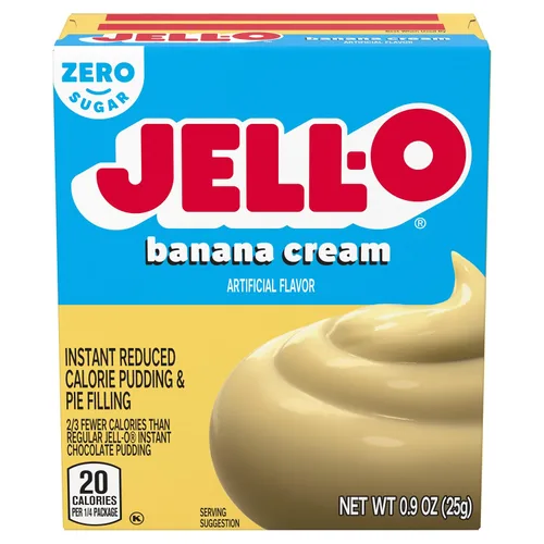 Vista 31 de Jell-O Postre de gelatina sin azúcar, plátano fresa (paquete de 4)