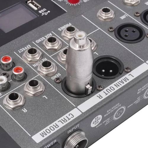 Vista 3 de Paquete de 3 adaptadores RCA hembra a XLR de 3 pines, convertidor de género cambiador de audio, adaptador XLR a RCA para amplificador mezclador