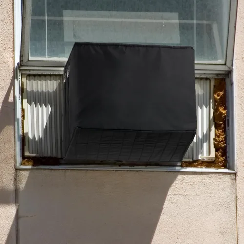Vista 7 de Luxiv - Cubierta impermeable para aire acondicionado de ventana de invierno para unidad exterior, cubierta de protección contra congelación