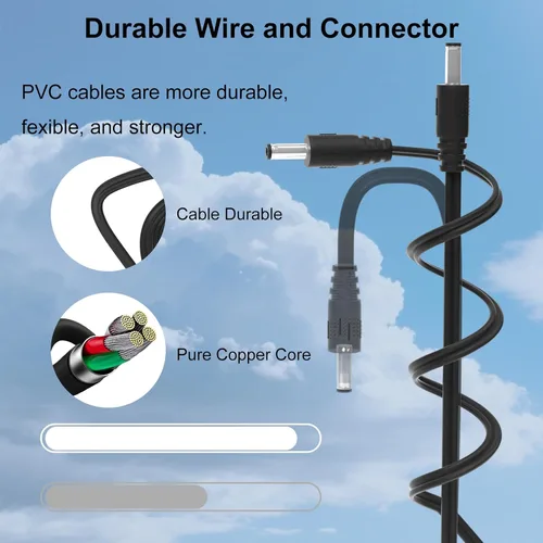 Vista 3 de LQM Yealink Phones - Adaptador de corriente de 5 V 2 A compatible con T54W T46U T46S T48U T48S T53W T57W T58A T58-CAM MP54 MP56 PS5V2000US Cargador