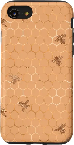 Vista 18 de Honey Comb Honey Bee Pretty Garden - Carcasa para iPhone 17