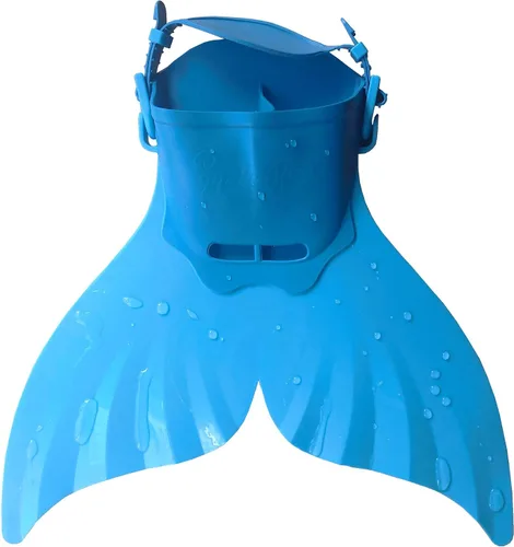 Vista 7 de GALLDEALS Conjunto de bikini de sirena para niñas de 7 a 8 años con monoaleta azul