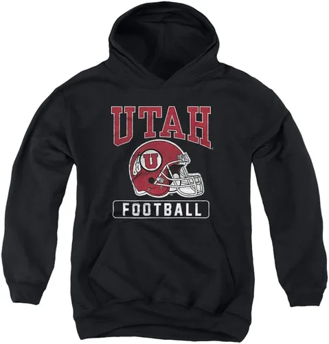 Vista 8 de University of Utah Sudadera con capucha oficial de baloncesto para niños y niñas