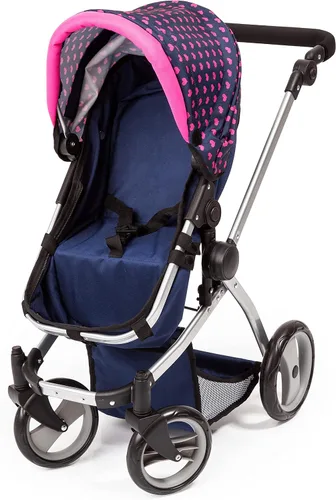 Vista 3 de Bayer Dolls: Cochecito Mega Set, Fácilmente Adaptable a la Altura de Tu Hijo, Cochecito Adecuado para Muñecas de hasta 18 Pulgadas, Bolsa