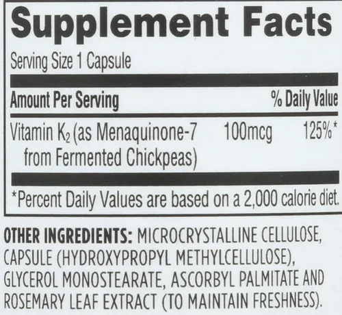 Vista 3 de Whole Foods Market, Vitamina K2, 90