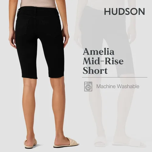 Vista 3 de HUDSON Women's Amelia Mid Rise Knee Short