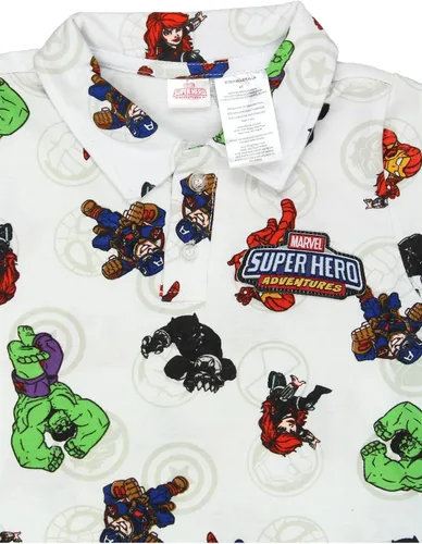 Vista 8 de Marvel Super Hero Adventures - Camisa polo con cuello para niños pequeños