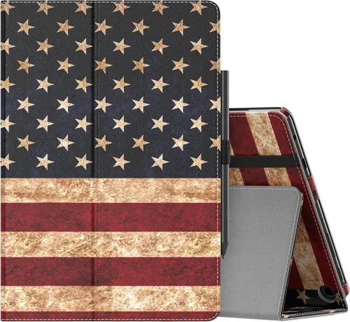 Vista 35 de MoKo - Funda para tablet Kindle Fire HD 10 y 10 Plus (11.ª generación, versión 2021), diseño delgado y plegable con función de encendido y apagado
