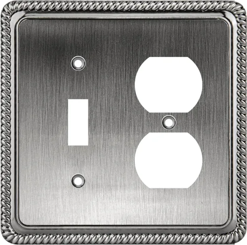 Vista 20 de Henne Bery Rope Edge - Placa decorativa de pared para interruptor (placa lisa, 2 unidades, bronce antiguo)