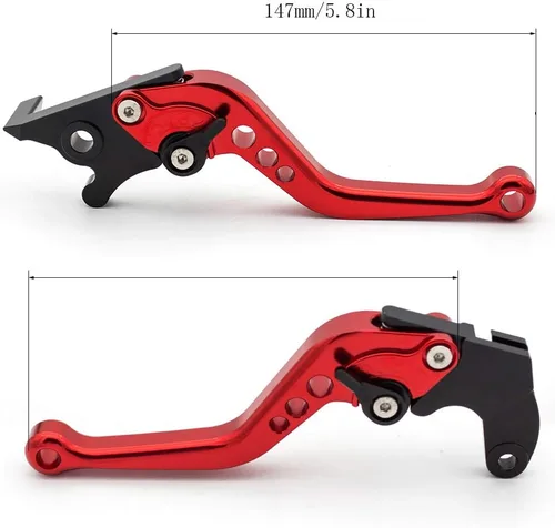 Vista 5 de Krace Juego de palancas de freno y embrague de motocicleta para Kawasaki Z250SL/ER6N 2016-2017, Ninja 300R 2013-2018, Ninja 400 2018, ERS 300X