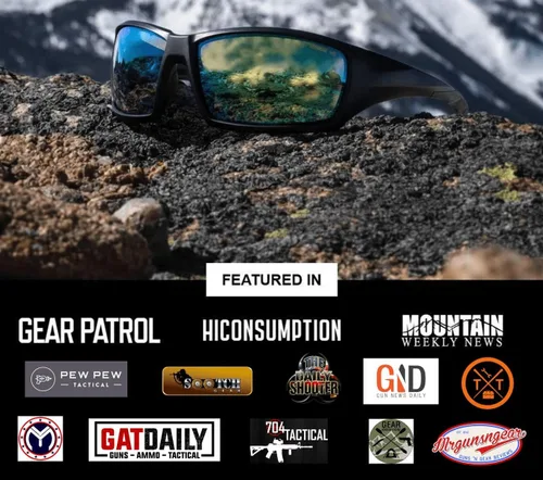 Vista 2 de STNGR Ridge Unbreakable Tactical Balistic Outdoor & Shooting Gafas de sol polarizadas para hombres