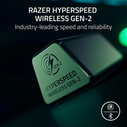 Vista 3 de Razer BlackShark V3 Pro Wireless ANC Gaming Headset for PC: Full Band Mic - 50mm Drivers - 2.4 GHz, Bluetooth, USB, 3.5mm - Works with Mac, PS5