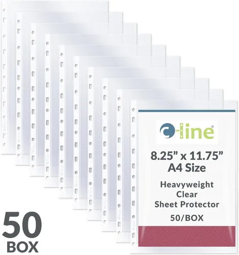 Vista 8 de C-Line Protectores de hojas A4 pesados, transparentes, 50/caja (08013)
