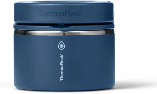 Vista 17 de ThermoFlask Tarro de alimentos aislado con tapa a prueba de fugas (12 onzas, negro) - Recipientes de alimentos de acero inoxidable para comidas