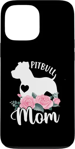 Vista 24 de Pitbull Mom Pitbulls Dog Cooler Saying Case for iPhone 17