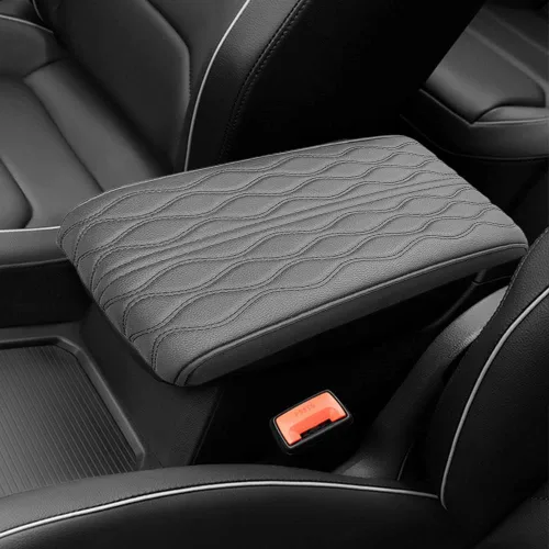 Vista 11 de Almohadilla para reposabrazos de automóvil, cuero/algodón viscoelástico, estilo universal, funda de consola central de automóvil, protector Beige